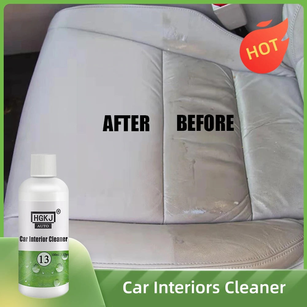 HGKJ 13 Car Leather Seat Interiors and Plastic Cleaner
