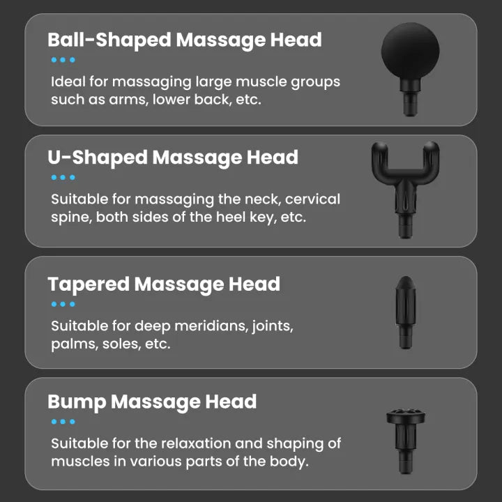 4 in 1 Multi-Function Vibration Massage Gun