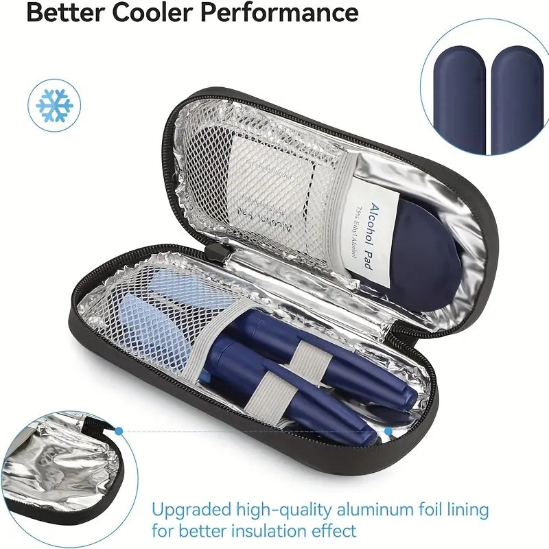 1/2 Set Insulin Pen Cooling Travel Box