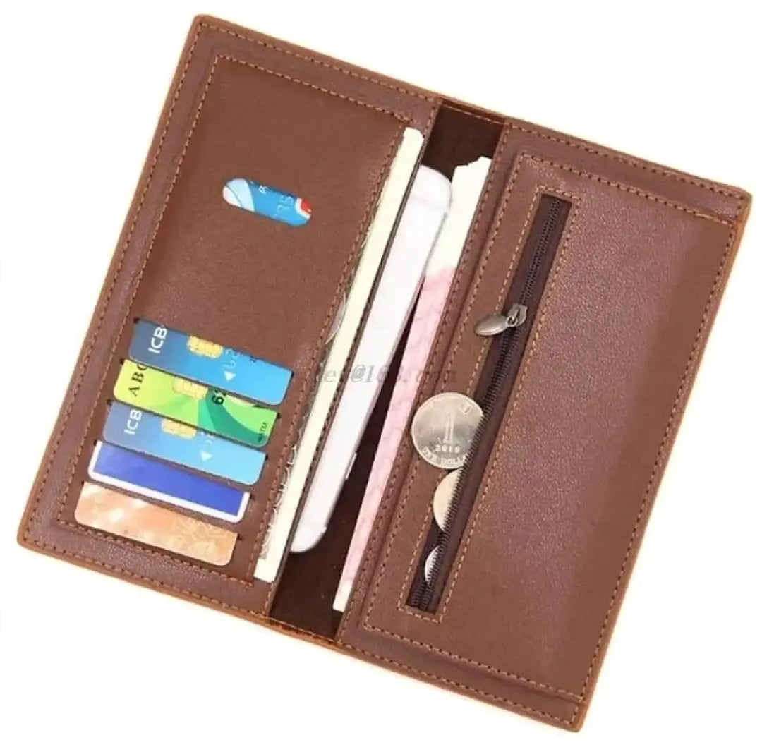 Stylish Slim Long PU leather wallet