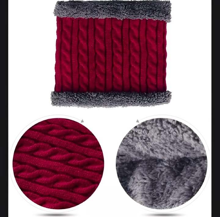 Wool Cap With Neck