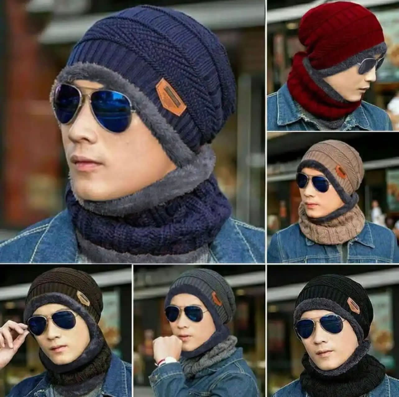 Wool Cap With Neck