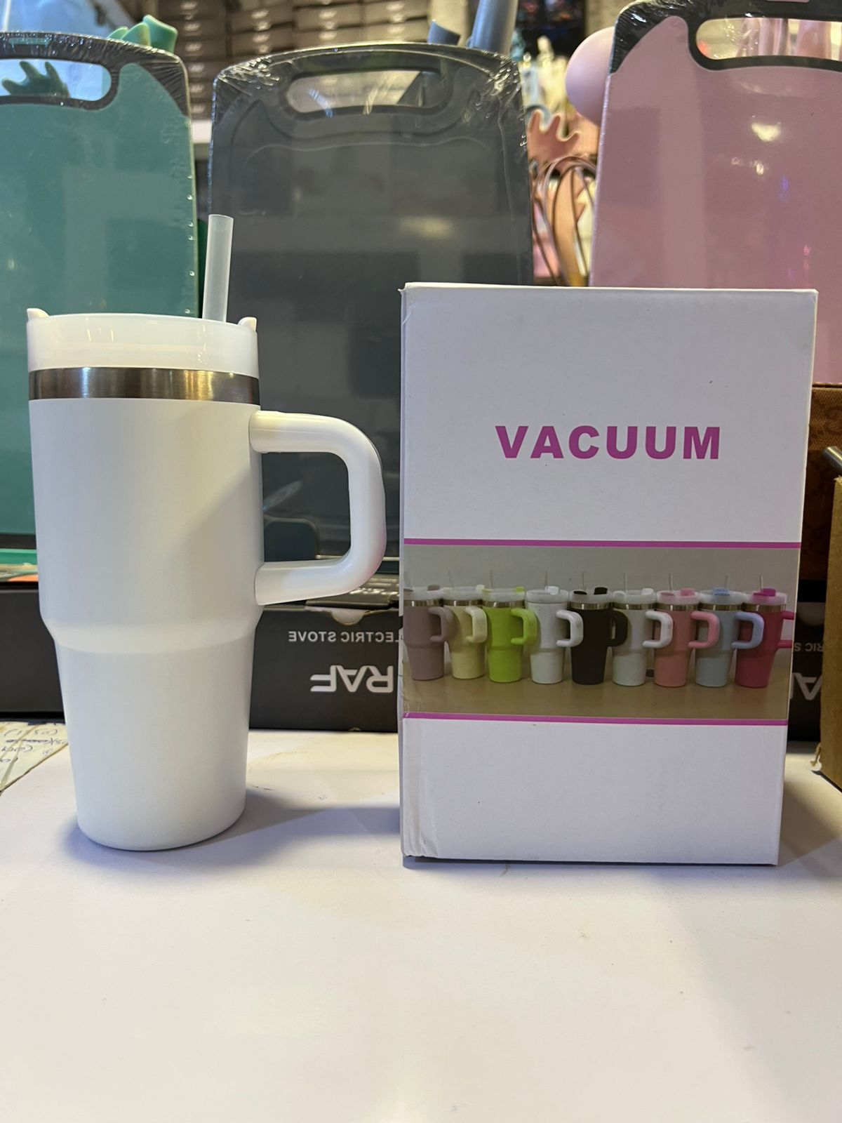 Mini Insulated Tumbler with Handle – Stainless Steel 480ml