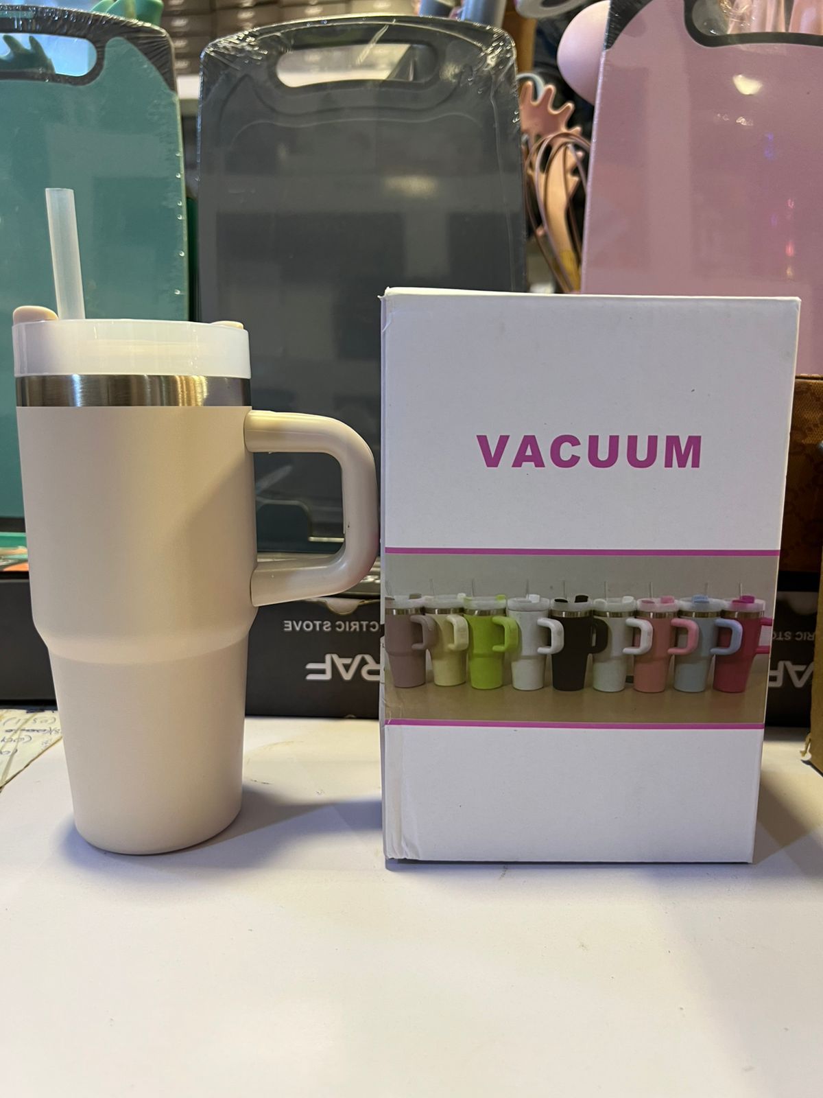 Mini Insulated Tumbler with Handle – Stainless Steel 480ml