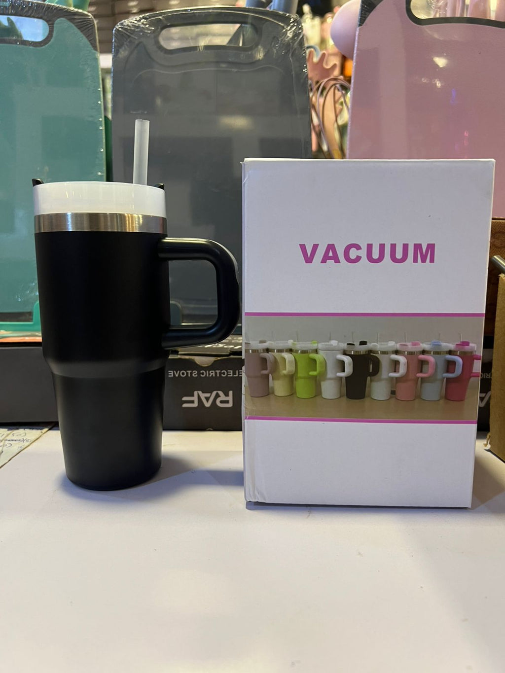 Mini Insulated Tumbler with Handle – Stainless Steel 480ml