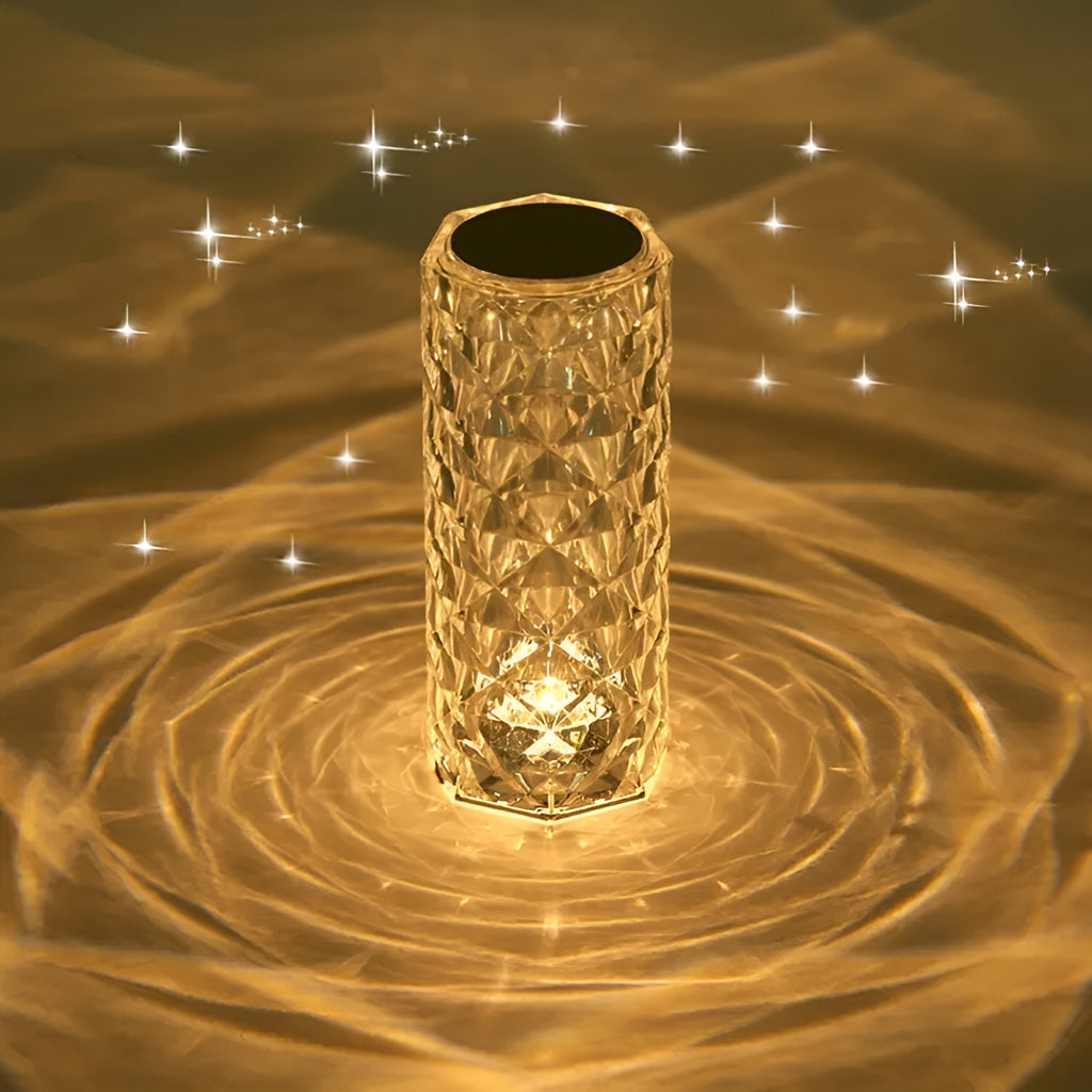 16 Colors Diamond Rose Crystal Lamp