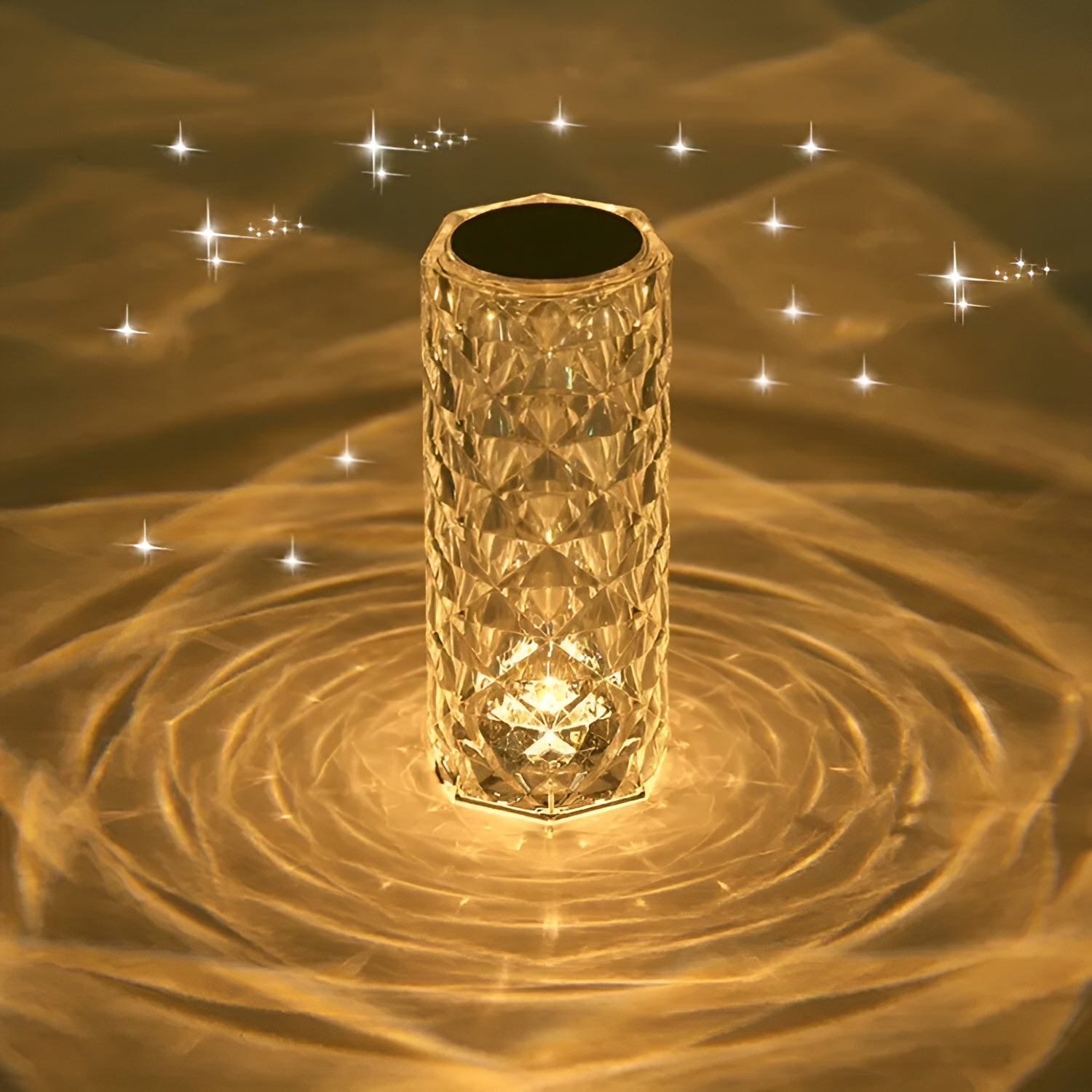 16 Colors Diamond Rose Crystal Lamp